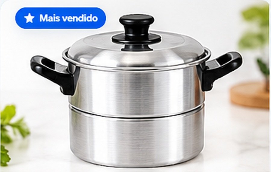 Cuscuzeira de Alumínio Mosal